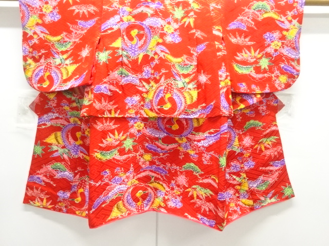 JAPANESE KIMONO / KIMONO FOR KIDS / CRANE & SHOCHIKUBAI